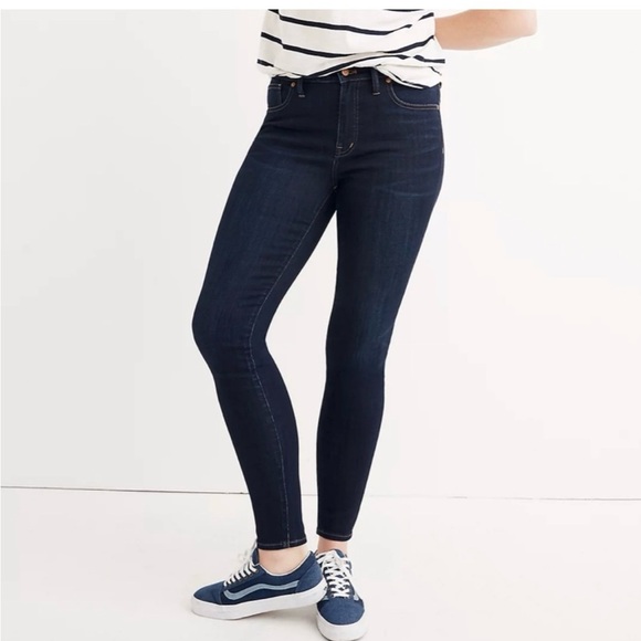 NWT Madewell 10" High-Rise Skinny Jeans in Hayes Wash size 37 - Picture 3 of 14